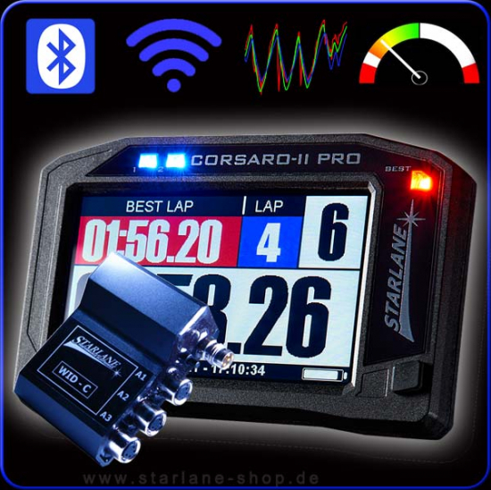 GPS Laptimer Corsaro-V2.1 PRO-DL, inkl. Datenlogger